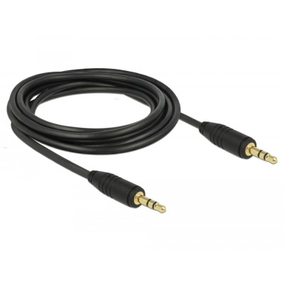 Delock Stereo Jack Cable 3.5 mm 3 pin male  male 3 m black 2