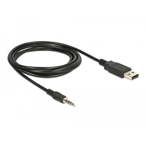 Delock Converter USB 2.0 Type-A male to Serial TTL 3.5 mm 4 pin stereo jack 1.8 m (5 V)