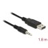 Delock Converter USB 2.0 male > TTL 2.5 mm 3 pin stereo jack male 1.8 m (5 V)