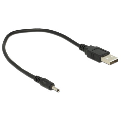 Delock Cable USB Type-A Plug Power-DC 3.0 x 1.1 mm male 27 cm 2