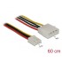 Delock Power Cable 4 pin male > 4 pin floppy female 60 cm
