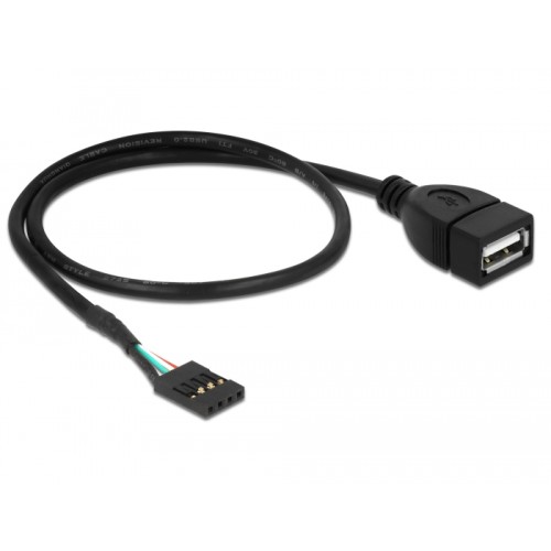 Delock USB Cable Pin header female-USB 2.0 type-A female 40 cm