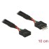 Delock USB 2.0 Pin header Extension Cable 10 pin male / female 10 cm