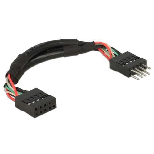 Delock USB 2.0 Pin header Extension Cable 10 pin male / female 10 cm