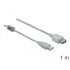 Delock Extension cable USB 2.0 Type-A male > USB 2.0 Type-A female 1 m transparent