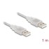 Delock Cable USB 2.0 Type-A male > USB 2.0 Type-A male 1 m transparent