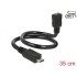 Delock Cable USB 2.0 Micro-B male > USB 2.0 Micro-B female OTG ShapeCable 0.35 m