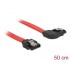 Delock SATA 6 Gb/s Cable straight to right angled 50 cm red