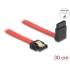 Delock SATA 6 Gb/s Cable straight to upwards angled 30 cm red
