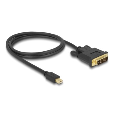 Delock Cable mini DisplayPort 1.1 male  DVI 24+1 male 1 m 2
