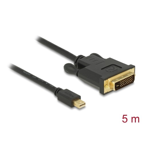 Delock Kabel mini DisplayPort 1.1 Stecker  DVI 24+1 Stecker 5 m