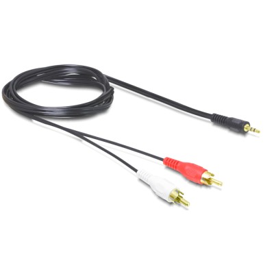 Delock Cable Audio 3.5 mm stereo jack male  2 x RCA male 1.5 m 2