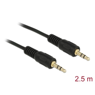 Delock Cable Audio DC jack 3.5 mm male / male 2.5 m