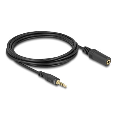 Delock Extension Cable Audio Stereo jack 3.5 mm male / female 3 m 2