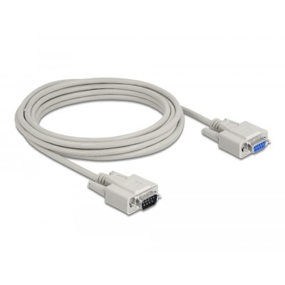 Delock Cable Serial RS-232 D-Sub9 male > RS-232 D-Sub9 female 5 m extension 2