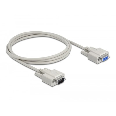Delock Cable Serial RS-232 D-Sub9 male > RS-232 D-Sub9 female 2 m extension 2