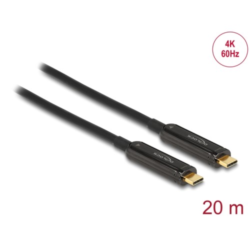Delock Active Optical USB-C™ Video Cable 4K 60 Hz 20 m