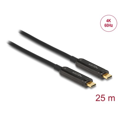 Delock Active Optical USB-C™ Video Cable 4K 60 Hz 25 m