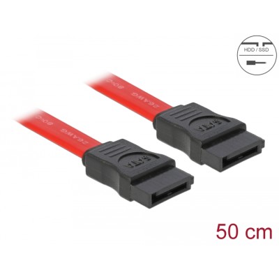 Delock SATA 3 Gb/s Cable 50 cm red