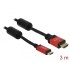 Delock Cable High Speed HDMI with Ethernet - HDMI A male > HDMI Mini-C male 4K 3 m