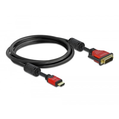 Delock HDMI zu DVI 24+1 Kabel bidirektional 2 m 2