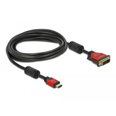 Delock HDMI zu DVI 24+1 Kabel bidirektional 5 m 2