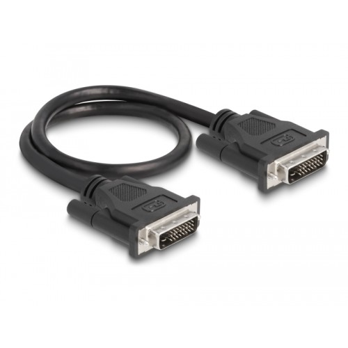 Delock Cable DVI 24+1 male > DVI 24+1 male 0.5 m black