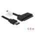 Delock Cable Power Over eSATA > SATA 22 pin 0.5 m
