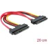 Delock Cable SATA 22pin  22pin female / female 20cm
