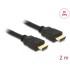 Delock Cable High Speed HDMI with Ethernet – HDMI A male > HDMI A male 4K 2.0 m