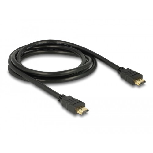 Delock Cable High Speed HDMI with Ethernet – HDMI A male > HDMI A male 4K 2.0 m