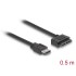 Delock Cable eSATAp  Slimline SATA13 pin 0.5 m