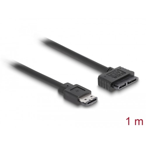 Delock Cable eSATAp  Slimline SATA13 pin 1.0 m