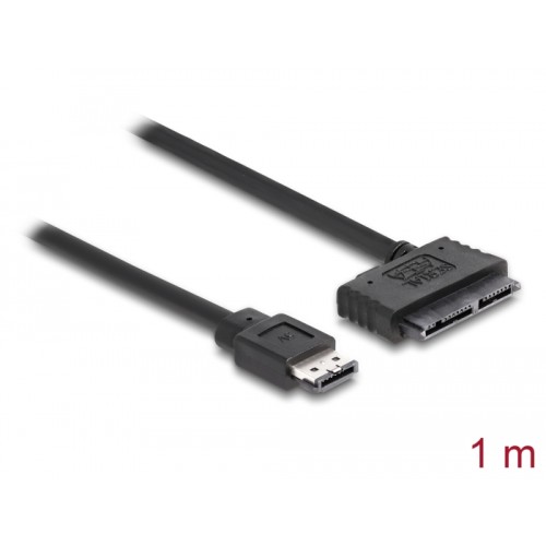 Delock Cable eSATAp  Micro SATA 16pin 1m