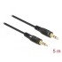 Delock Cable Audio DC jack 3.5 mm 3 pin male / male 5 m