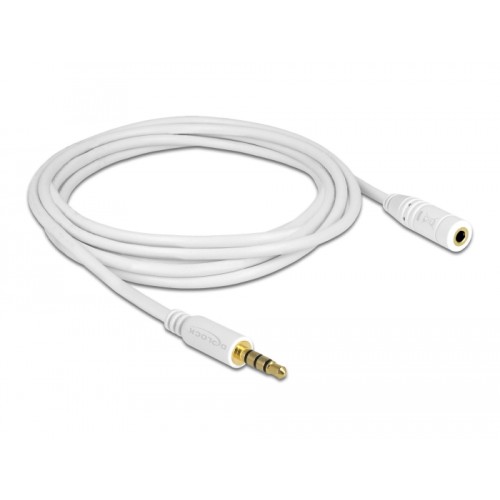 Delock Extension Cable Audio Stereo Jack 3.5 mm male / female 4 pin 2 m