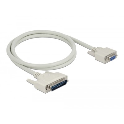 Delock Serial Cable D-Sub 25 male to D-Sub 9 female 1 m 2