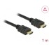 Delock Cable High Speed HDMI with Ethernet HDMI A male  HDMI A male 3D 4K 1 m