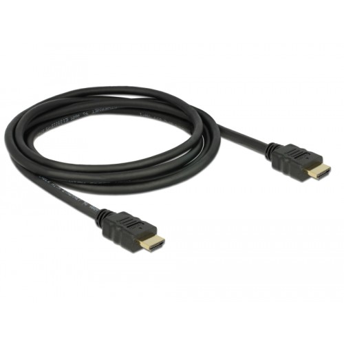 Delock Cable High Speed HDMI with Ethernet HDMI A male  HDMI A male 3D 4K 1 m