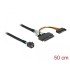 Delock Cable SFF-8643 male > U.2 SFF-8639 female + SATA power connector 50 cm