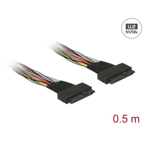 Delock Cable U.2 SFF-8639 female > U.2 SFF-8639 female 50 cm
