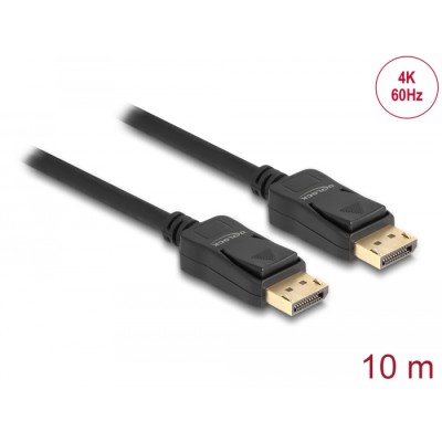 Delock Cable DisplayPort 1.2 male > DisplayPort male 4K 60 Hz 10 m
