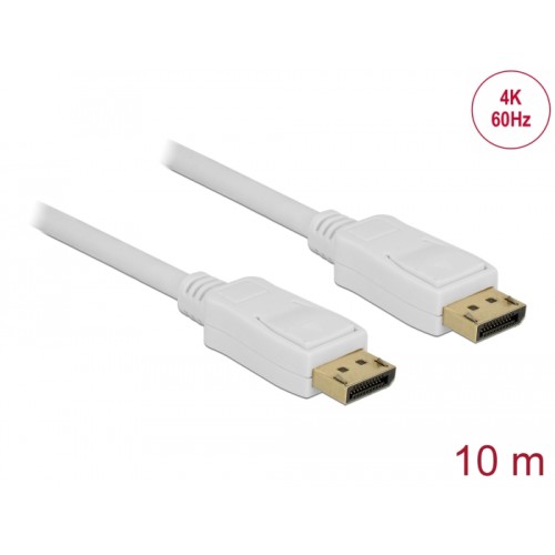 Delock Cable DisplayPort 1.2 male > DisplayPort male 4K 60 Hz 10 m