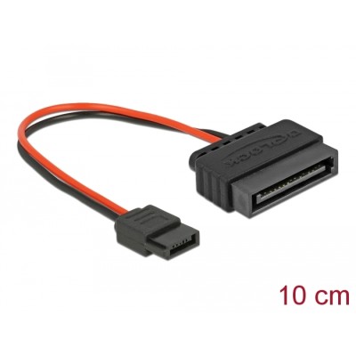 Delock Cable Power SATA 15 pin plug  Power Slim SATA 6 pin receptacle 10 cm