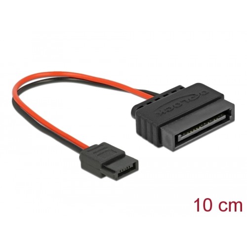 Delock Cable Power SATA 15 pin plug  Power Slim SATA 6 pin receptacle 10 cm