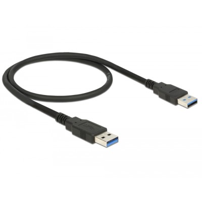 Delock Cable USB 2.0 Type-A male > USB 2.0 Type-A male 0.5 m black 2