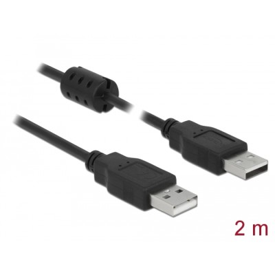 Delock Cable USB 2.0 Type-A male > USB 2.0 Type-A male 2.0 m black