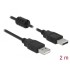 Delock Cable USB 2.0 Type-A male > USB 2.0 Type-A male 2.0 m black