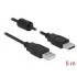 Delock Cable USB 2.0 Type-A male > USB 2.0 Type-A male 5.0 m black
