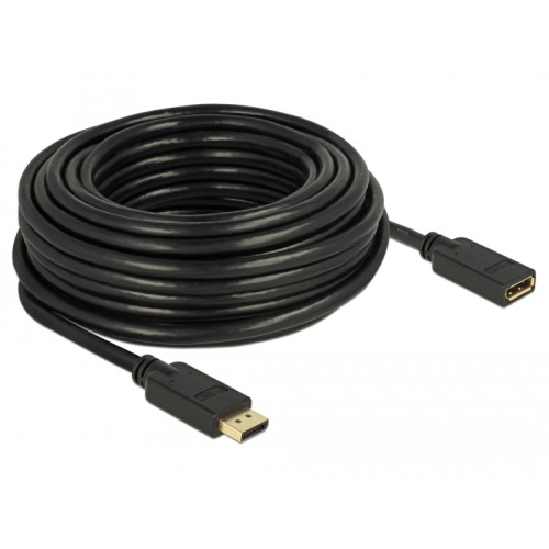 Delock DisplayPort 1.2 extension cable 4K 60 Hz 15 m